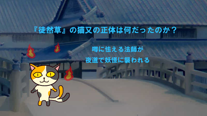 『徒然草』の猫又の正体は何だったのか？噂に怯える法師が夜道で妖怪に襲われる